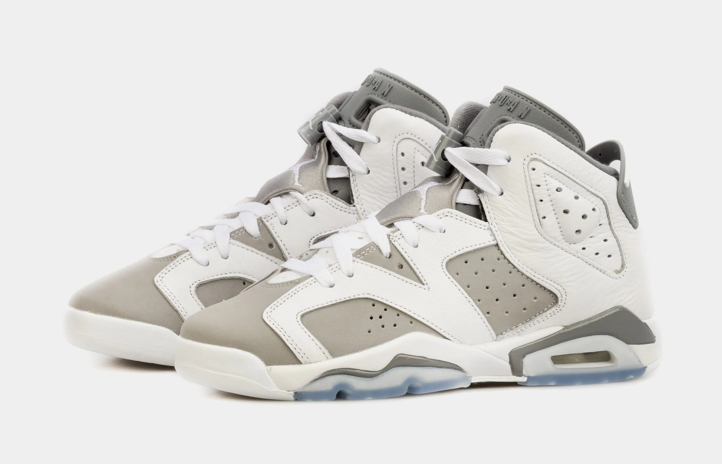 Air Jordan 6 Retro Cool Grey Grade School Lifestyle Shoes (White/Grey)