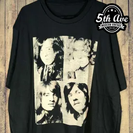 Classic 70s Led Zeppelin Band T-Shirt: Black & White Vintage-Style Silkscreen, Super Soft Faded Fabric, Single Stitch, 30-Day Full Refund Guarantee