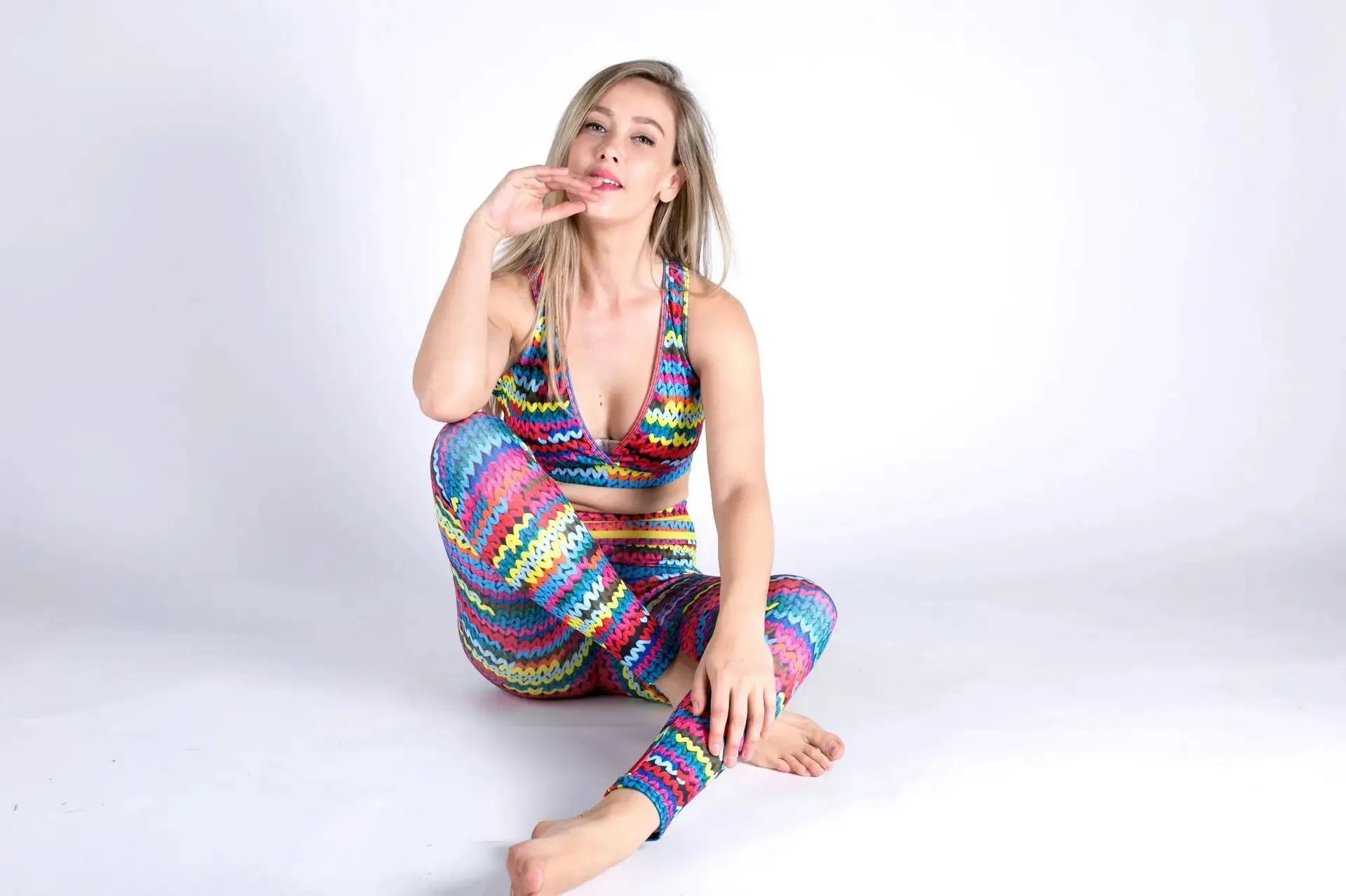 Funki Buys | Pants | Women's Stretch Knit Print Leggings | Yoga