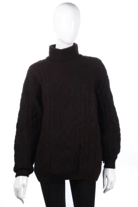 Harris Wilson dark brown winter jumper size 14/16