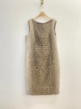 Lafayette 148 | Brown & White Textured Dress (Vintage)