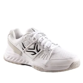 Men's tennis shoes - TS160 Multicourt White ARTENGO, white/smoky grey/black