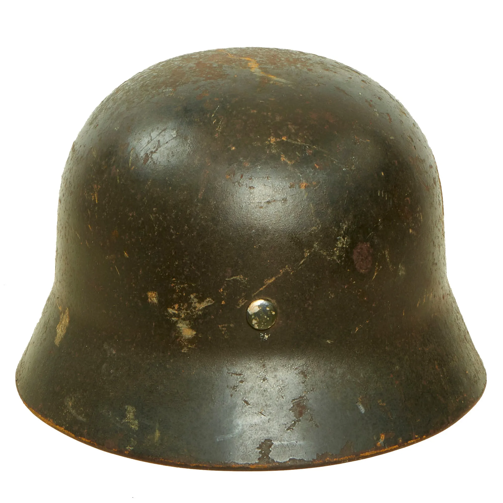 Original German WWII Complete 1939 dated Luftwaffe M35 Double Decal Steel Helmet with 57cm Liner - marked SE64