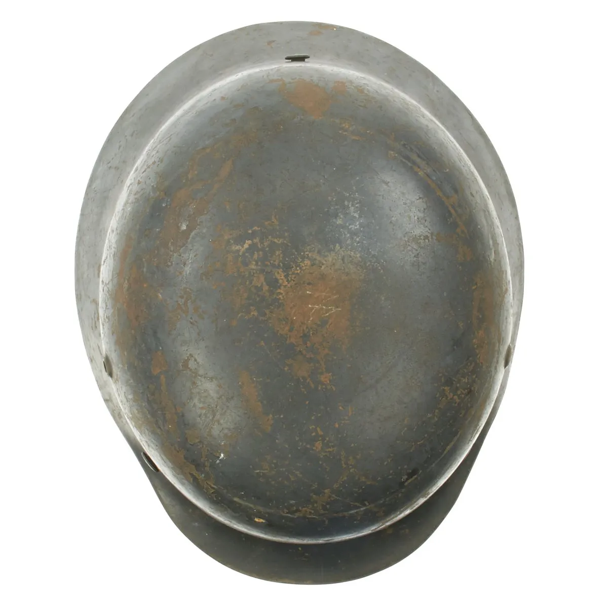 Original German WWII Named Luftwaffe M35 Double Decal Droop Tail Eagle Steel Helmet - marked SE66