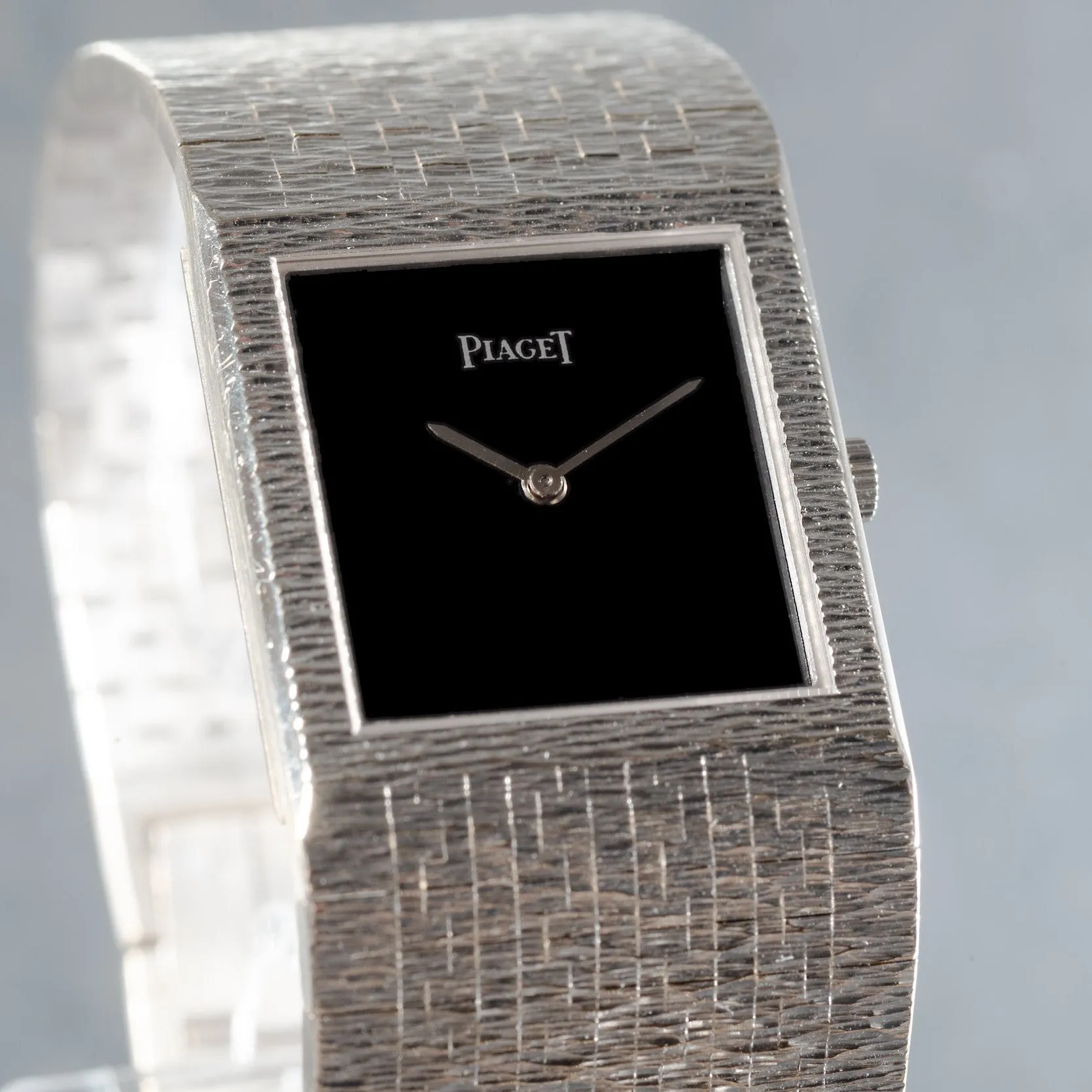 Piaget White Gold 'Onyx' Dress Watch