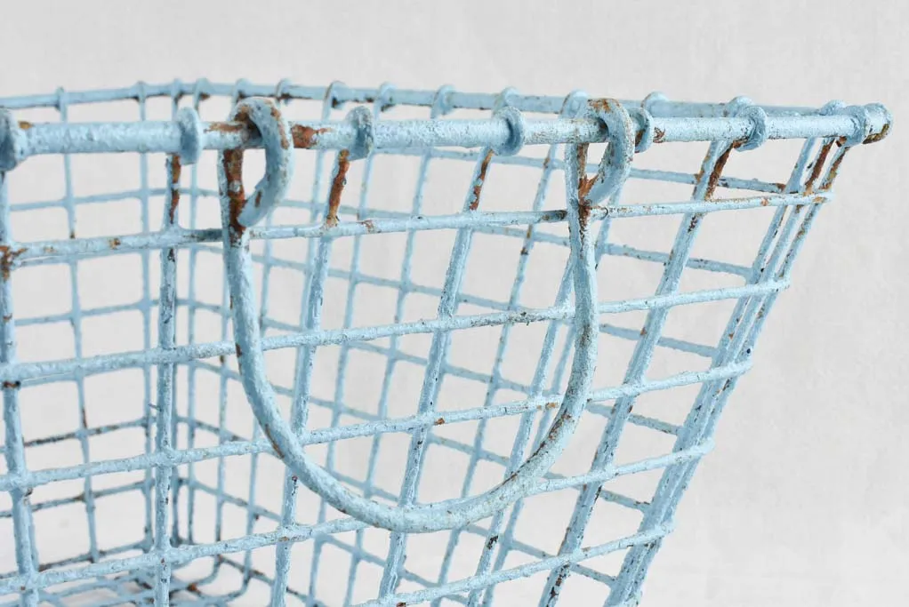 Set of 3 Oyster Baskets with blue patina 25½"