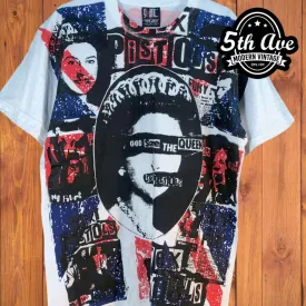 Sex Pistols God Save the Queen - AOP all over print New Vintage Band T shirt