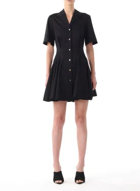 SHIRTDRESS W/ CIRCULAR GODET SKIRT