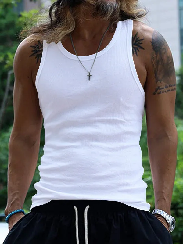 Slim Fit Casual Sports Thread Vest