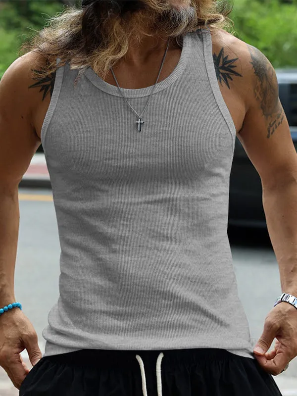 Slim Fit Casual Sports Thread Vest