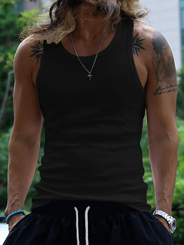 Slim Fit Casual Sports Thread Vest