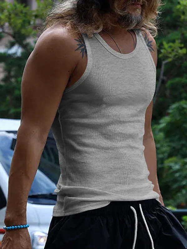 Slim Fit Casual Sports Thread Vest