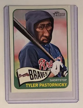 Tyler Pastornicky Putin Hoodie Braves Original Collage Baseball Card Art by Pat Riot