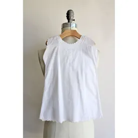 Vintage 1930s 1940s White Cotton Christening Or Baptism Dress