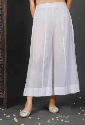 White Cotton Culottes